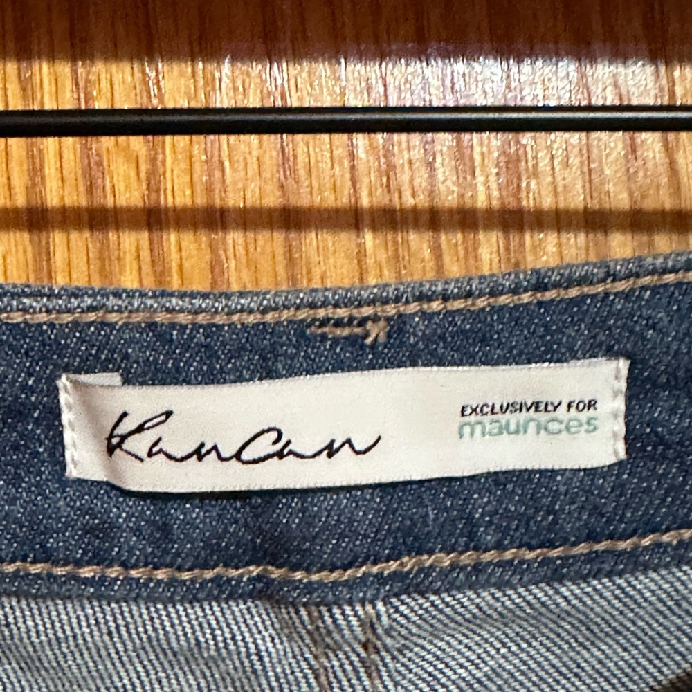 Kancan‎ women’s jeans sz 29 raw hem distressed high rise - Picture 3 of 9